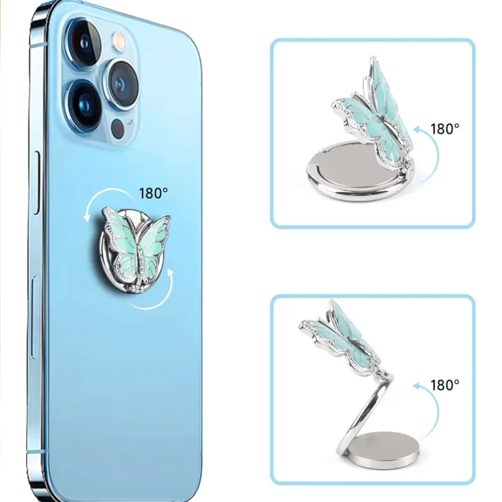 Butterfly Phone Ring Grip 360 Degree Rotating Plating Finger‎ Holder Kickstand